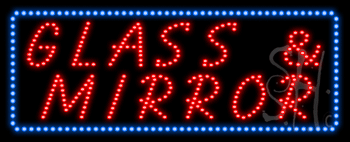Glass and Mirror Animated LED Sign