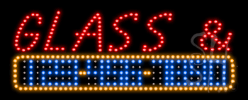 Glass and Mirror Animated LED Sign