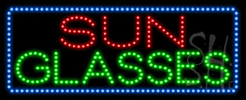 Sun Glasses Animated LED Sign