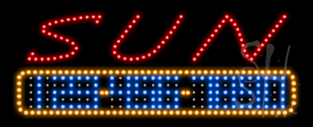 Sun Glasses Animated LED Sign