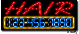 Hair Cut Animated LED Sign