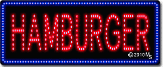 Hamburger Animated LED Sign