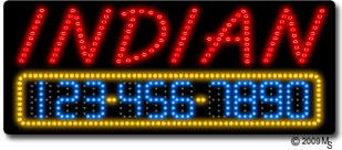 Indian Cuisine Animated LED Sign
