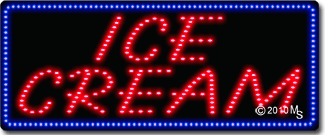 Ice Cream Animated LED Sign
