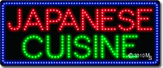 Japanese Cuisine Animated LED Sign
