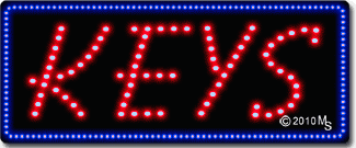 Keys Animated LED Sign