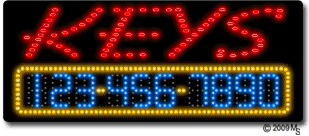 Keys Animated LED Sign