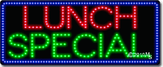 Lunch Special Animated LED Sign