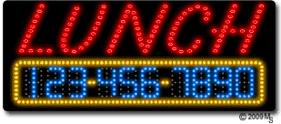 Lunch Special Animated LED Sign