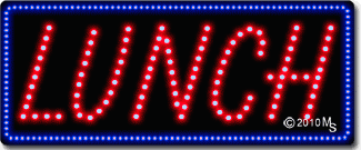 Lunch Animated LED Sign