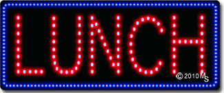 Lunch Animated LED Sign