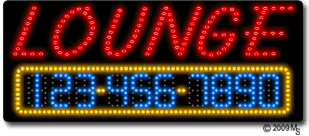 Lounge Animated LED Sign