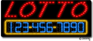Lotto Animated LED Sign