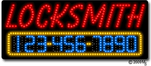 Locksmith Animated LED Sign