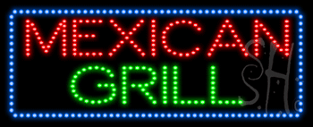 Mexican Grill Animated LED Sign