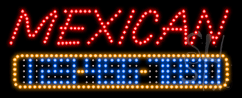 Mexican Cuisine Animated LED Sign