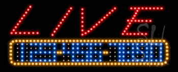 Live Music Animated LED Sign