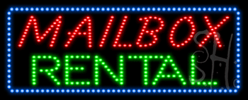 Mailbox Rental Animated LED Sign