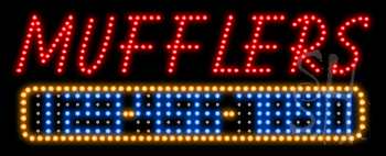 Mufflers Animated LED Sign