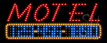 Motel Animated LED Sign