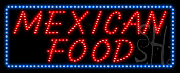 Mexican Food Animated LED Sign