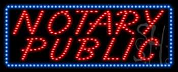 Notary Public Animated LED Sign