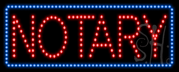 Notary Animated LED Sign