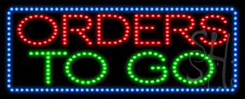 Orders to Go Animated LED Sign