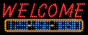 Welcome Open Animated LED Sign