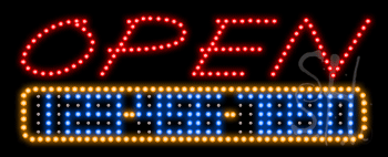 Open Sunday Animated LED Sign