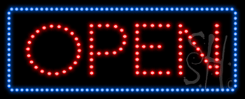 Open Animated LED Sign