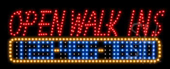 Open Walk Ins Welcome Animated LED Sign