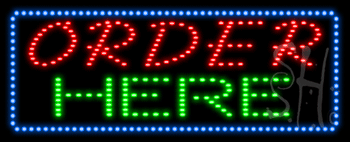 Order Here Animated LED Sign
