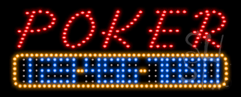 Poker Animated LED Sign