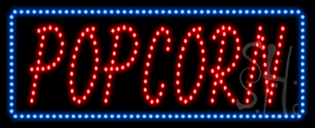 Popcorn Animated LED Sign