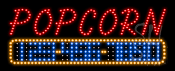 Popcorn Animated LED Sign