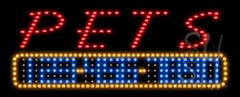 Pets Animated LED Sign