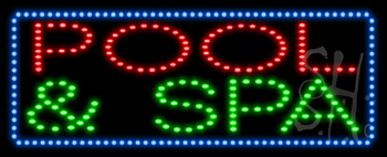 Pool and Spa Animated LED Sign