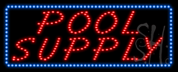 Pool and Supply Animated LED Sign