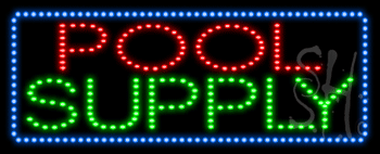 Pool and Supply Animated LED Sign