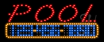 Pool Animated LED Sign