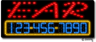 Ear Piercing Animated LED Sign
