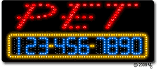 Pet Shop Animated LED Sign