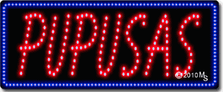 Pupusas Animated LED Sign
