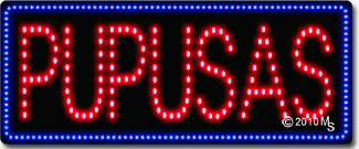 Pupusas Animated LED Sign