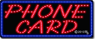 Phone Card Animated LED Sign