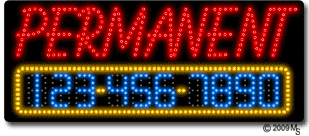 Permanent Make-Up Animated LED Sign