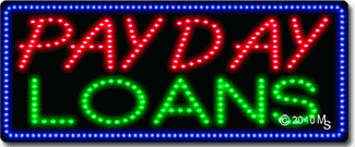 Payday Loans Animated LED Sign