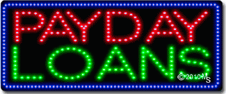 Payday Loans Animated LED Sign