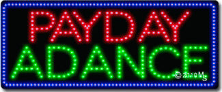 Payday Advance Animated LED Sign